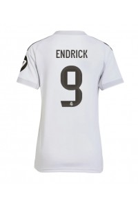 Real Madrid Endrick #9 Fotballdrakt Hjemme Klær Dame 2025-26 Korte ermer